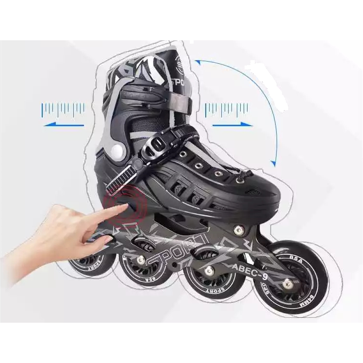 Patins PROFISSIONAL ABEC 9 Inline Adulto / Infantil Melhor Preço e Melhor Custo Benefício em Oferta na Shopee