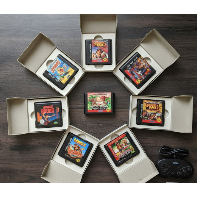 Cartuchos de Jogos Clássicos Sega – Mega Drive / Genesis / Master System – Modelos Variados