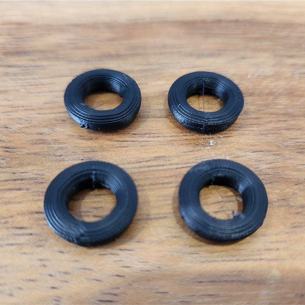 Pneu reposição em 3D para miniaturas Matchbox Lesney e Superkings - kit 4 unidades