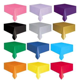 Kit 10 Toalhas Plástica Descartáveis de Mesa Para Convidados Lisa 78x78cm Diversas Cores em Oferta na Shopee