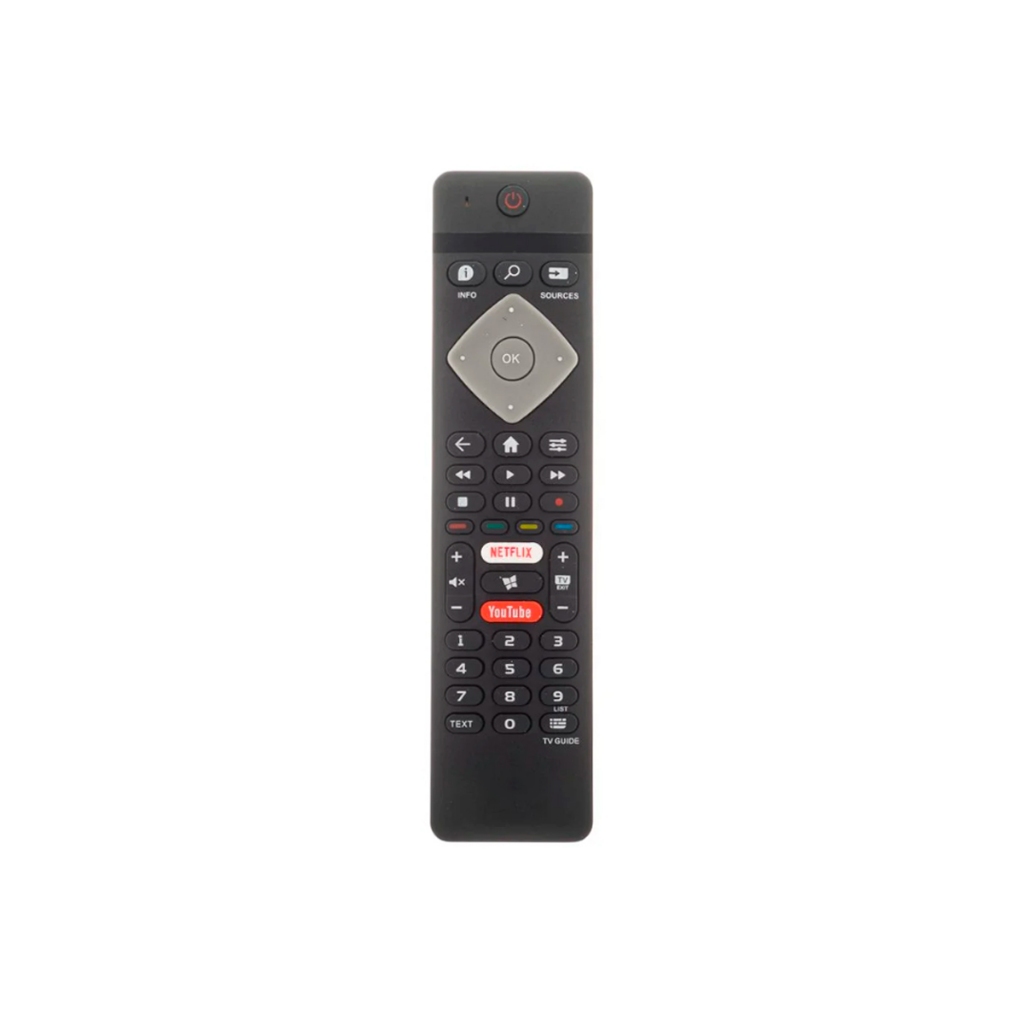 Controle Remoto Universal Compatível TV Smart Philips 4K Netflix Youtube Toda Linha PFG PHG PUG