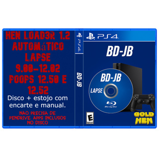 Disco Blu-ray automático PS BDJ PS 4 GEZINE Lapse Poops off-line Gold hen 9.00-12.52 em Oferta na Shopee