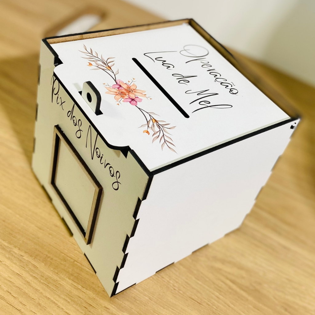 Caixa para casamento Operação Lua de Mel corte da Gravata Qrcode Cerejeira Qrcode em Oferta na Shopee