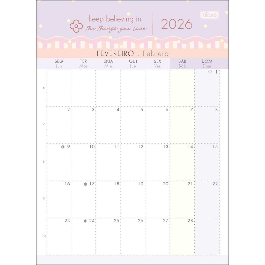 CALENDÁRIO PLANNER SOHO 2026 - TILIBRA em Oferta na Shopee