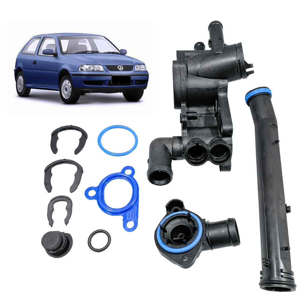 Kit Reparo Cavalete Termostática Tubo D'água Fox Gol G5 G6 Voyage Ea111