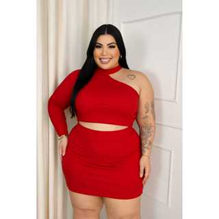 DRAPA PLUS - CONJUNTO KELLY PLUS SIZE em Oferta na Shopee