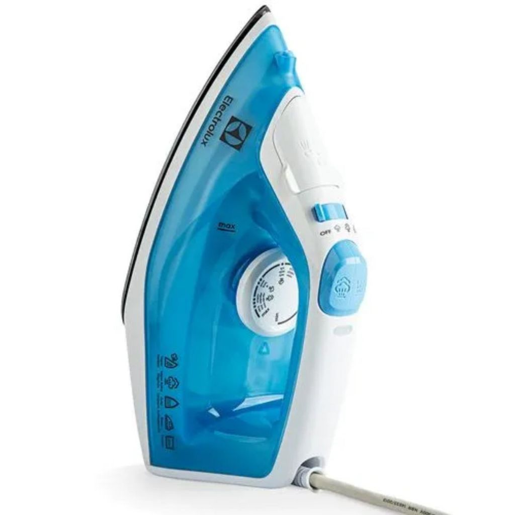 Ferro de Passar Roupa a Vapor e Seco Easyline 1200w Base Antiaderente Reservatório 250ml Electrolux