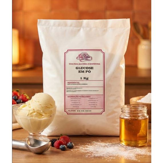 Glucose em pó cargill - 1 kg  Para Sorvete Cremoso - Doces Macios - Caldas Brilhantes - Dextrose em Oferta na Shopee