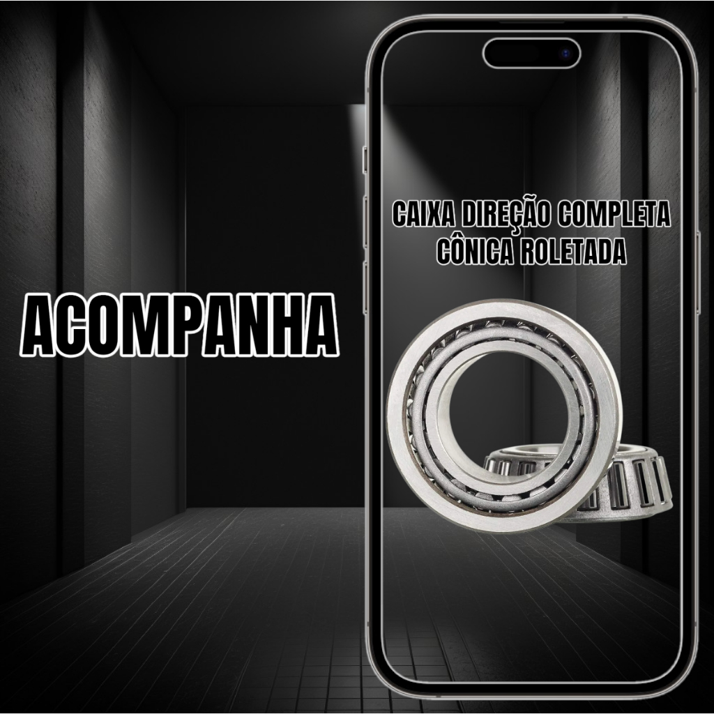 Caixa Direção Cônica Roletada Honda Titan125 Titan150 Titan160 — imagem 2 de 2