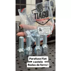 Parafusos Fiat Castelo Roda De Ferro Zincado 16 Und
