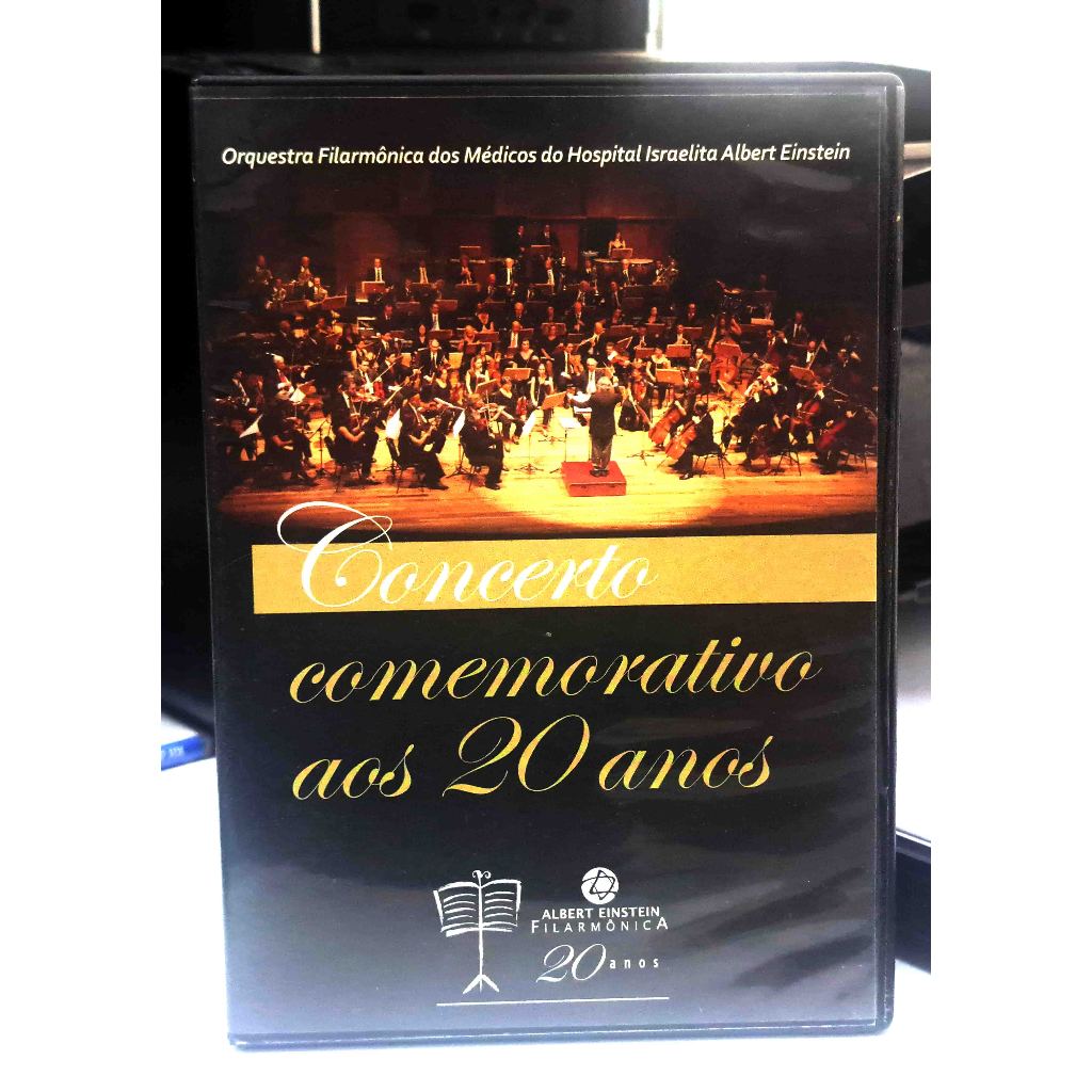 DVD CONCERTO COMEMORATIVO AOS 20 ANOS DA ORQUESTRA FILARMONICA DOS MÉDICOS HOSPITAL ALBERT EINSTEIN