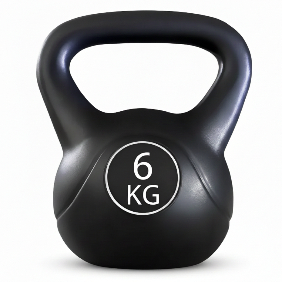 Kettlebell Black Cimento Ahead Sports 6 Kg Preto Ahead Sports