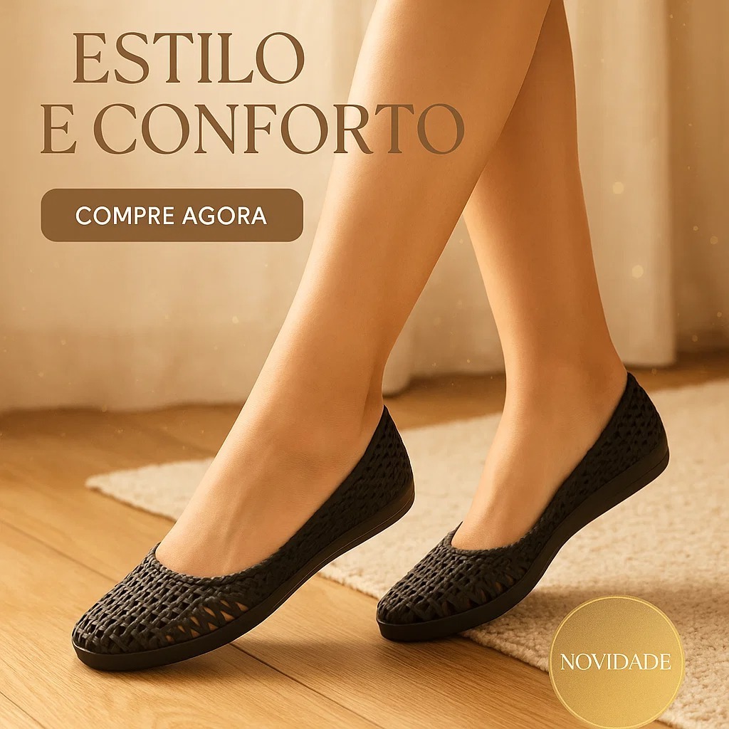 Sapatilha Feminina Ortopédica Confortável Leve Palmilha Macia Soft Calce Fácil Uso Diário Casual