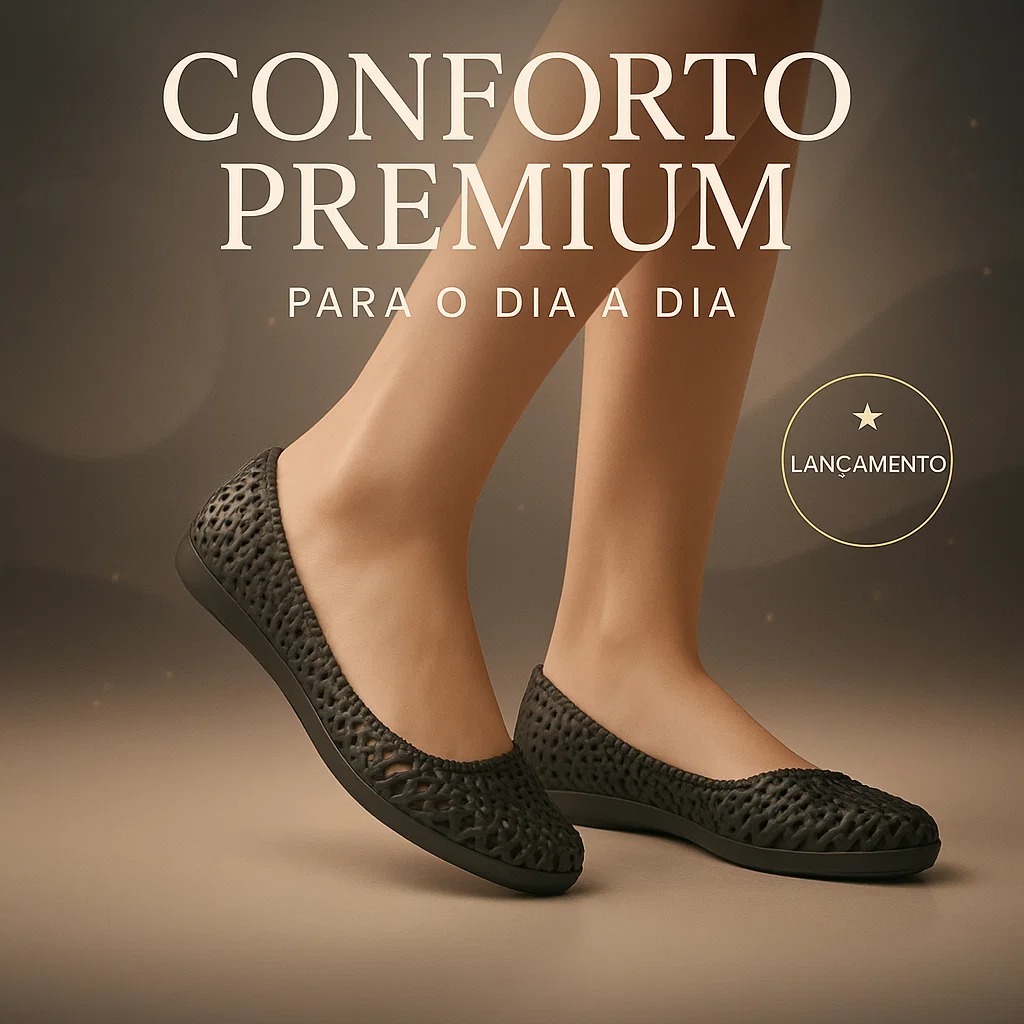 Sapatilha Feminina Confortável Flexível Leve Calce Fácil Palmilha Soft Macia Estilo Casual