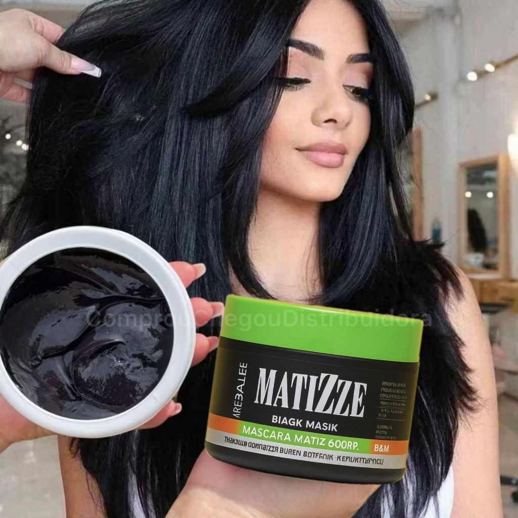 Máscara Matizadora Tonalizante Sem Amônia Preto - MATIZE  Resultado 100% Natural 300g Pronta Entrega em Oferta na Shopee