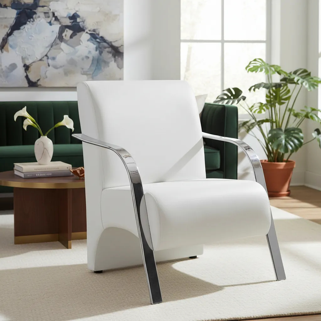 Poltrona de Escritório Recepção em Corino com Braço de Alumínio Durável e Sofisticada Recepção Sala de Espera Manicure em Oferta na Shopee