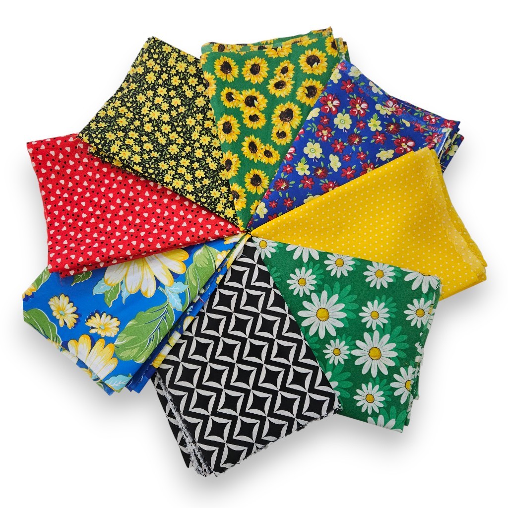 ✨Kit Tricoline Estampado |100% Poliéster| Estampas Sortidas para Artesanato-Envio Imediato