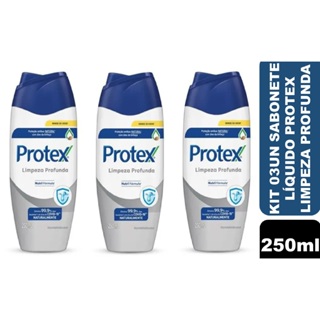 Kit 03un Sabonete Protex Limpeza Profunda Líquido 250ml em Oferta na Shopee