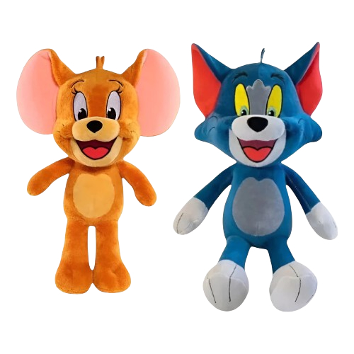 Kit Pelucia Tom E Jerry Gato E Rato Antialérgico Promoção com 25 cm pelúcia prmium