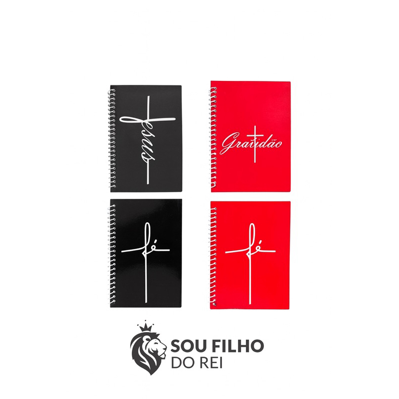 12 cadernetas bloco de anotação Fé Jesus Gratidão foi por amor