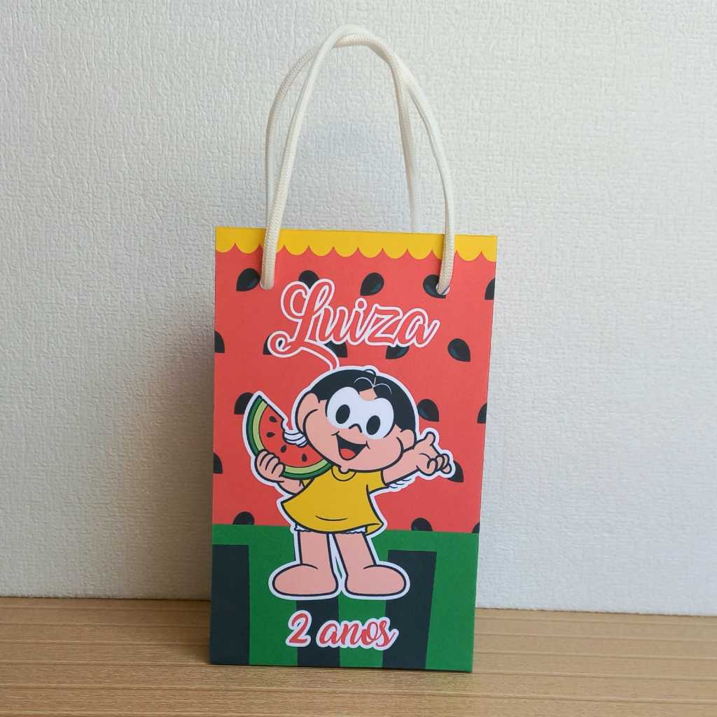 PEGUE E MONTE/MONTADO - Sacolinha Surpresa Personalizada Magali Festa de Aniversário Lembrancinha
