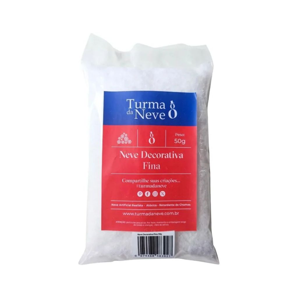 Neve Artificial Decorativa - Fina - 50gr - 1 unidade - Rizzo em Oferta na Shopee