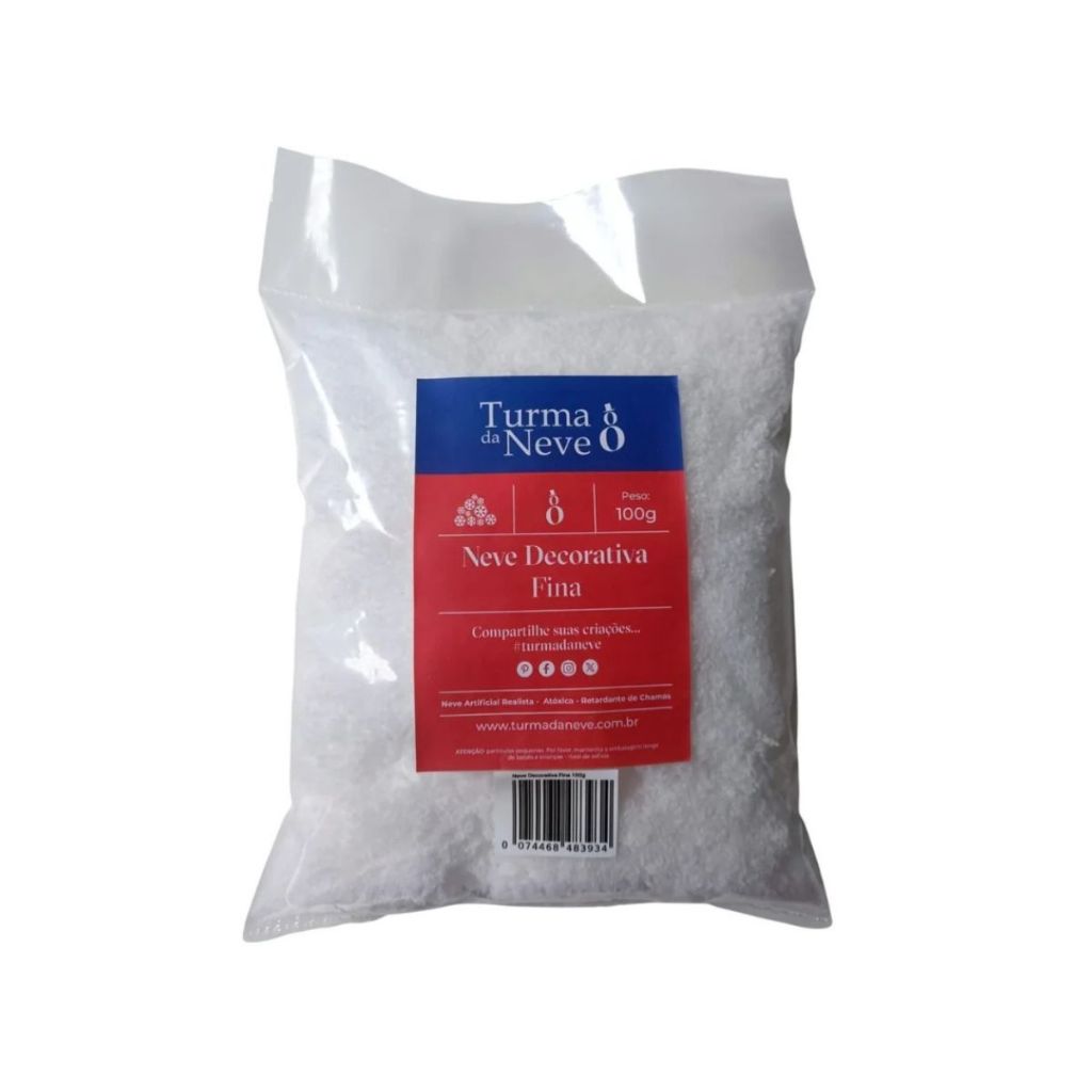 Neve Artificial Decorativa - Fina -100gr - 1 unidade - Rizzo