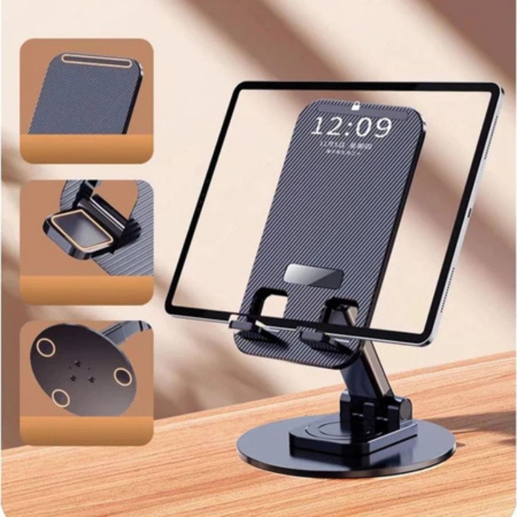 Suporte de Mesa Para Smartphones e Tablets Ajustável 360º Base Rotatória.XHL_ELETRONICOS