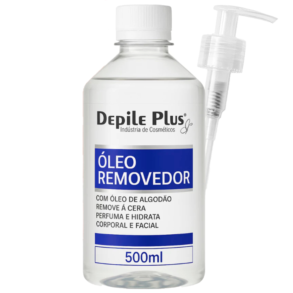 Óleo Hidratante Removedor de Cera Algodão 500ml Depile Plus
