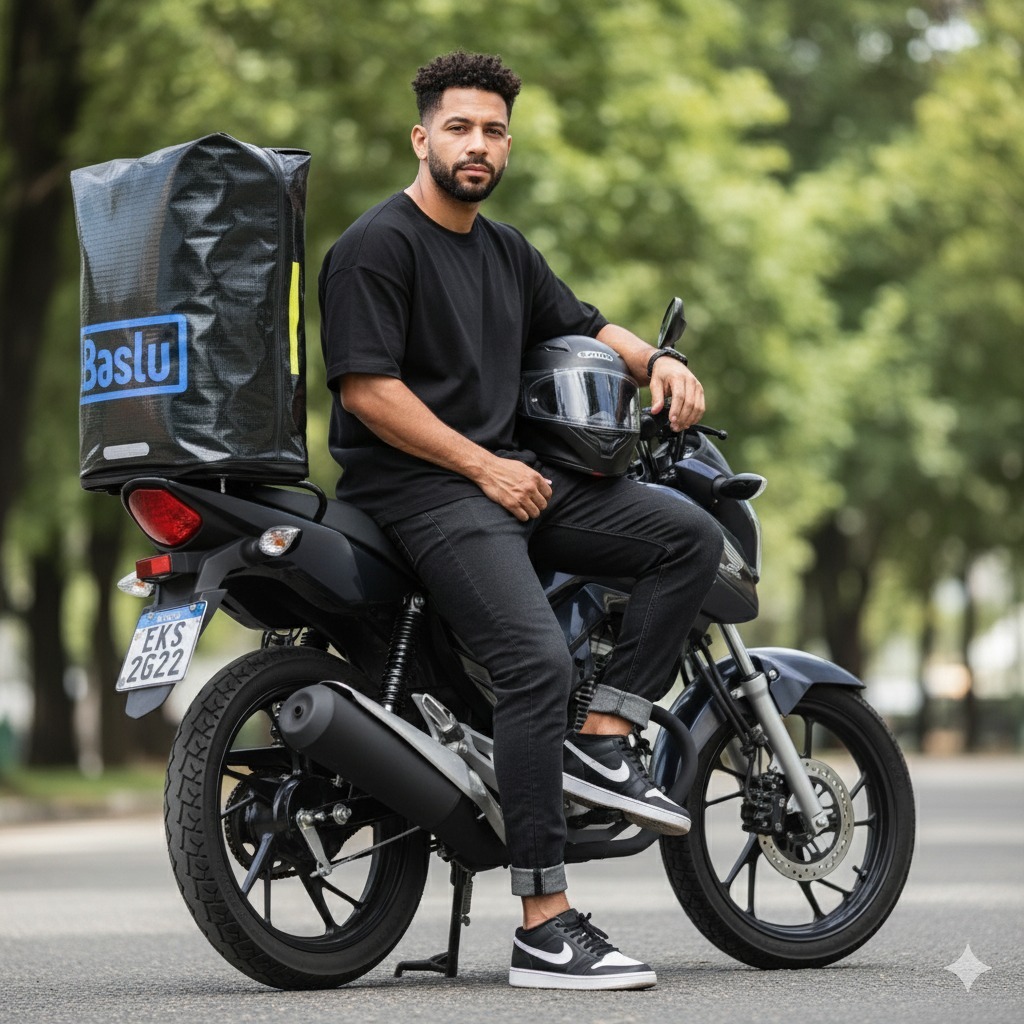 Baú de lona universal para motos de 50l para coleta, impermeável simples instalação na motoca