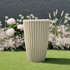 Vaso para Plantas e Flores em Polietileno Decorativo Moderno Coluna Romana Nº2