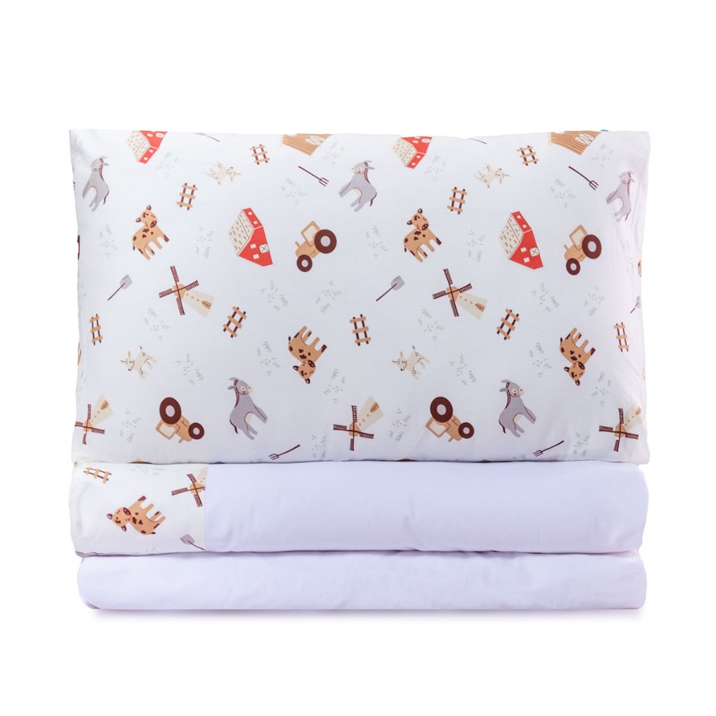 Jogo de Lençol 03 Peças Berço, Mini Cama OU Solteiro 100% Algodão Moderninhos Infantil Kids Menina Menino
