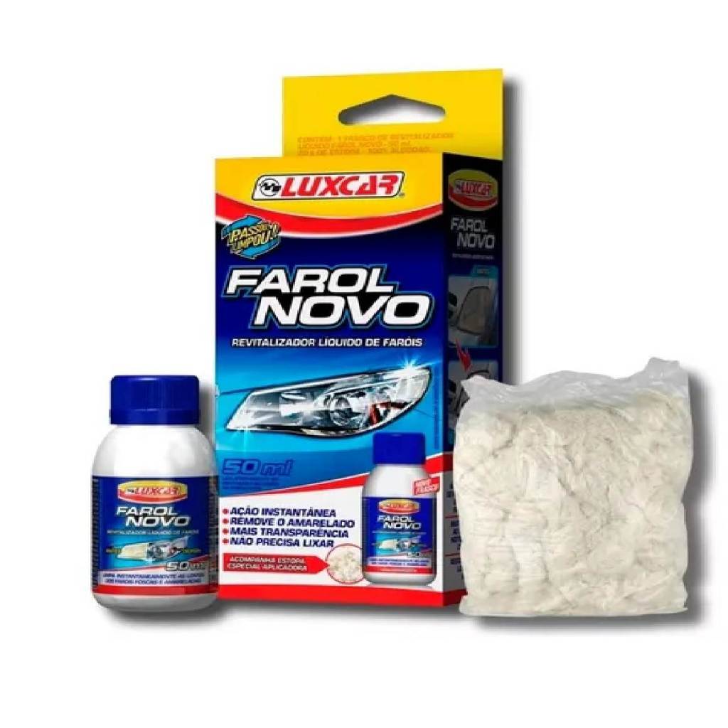 LUXCAR REVITALIZADOR LIQUIDO FAROL NOVO 50 ML