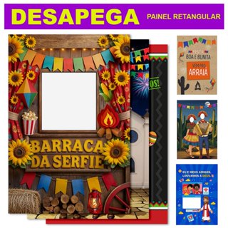 Painel de Festa Retangular Vários Modelos em Tecido 1,50x2,20m - Desapega em Oferta na Shopee