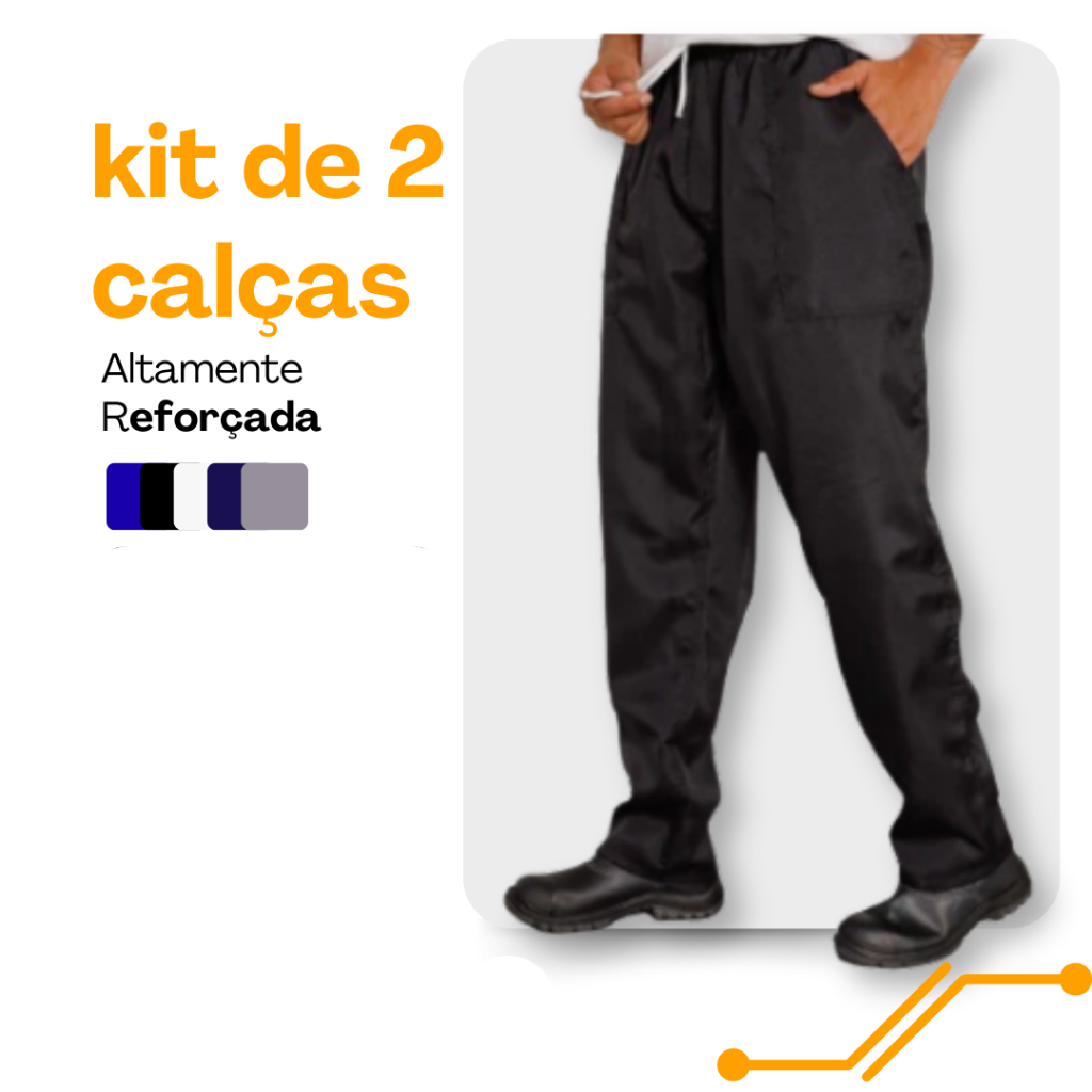 Kit 2 Calças Universal Premium – Brim Grosso • Trabalho Pesado