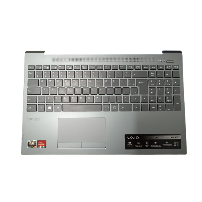 Carcaça Notebook Base Superior C/teclado Vaio Fe15 Pro Grey - Seminovo
