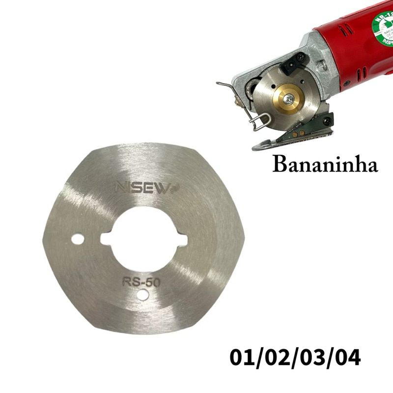 01/02/03/04 Disco De Corte Sextavado 2 Polegadas RS50 Para Bananinha Máquina De Cortar Tecido em Oferta na Shopee