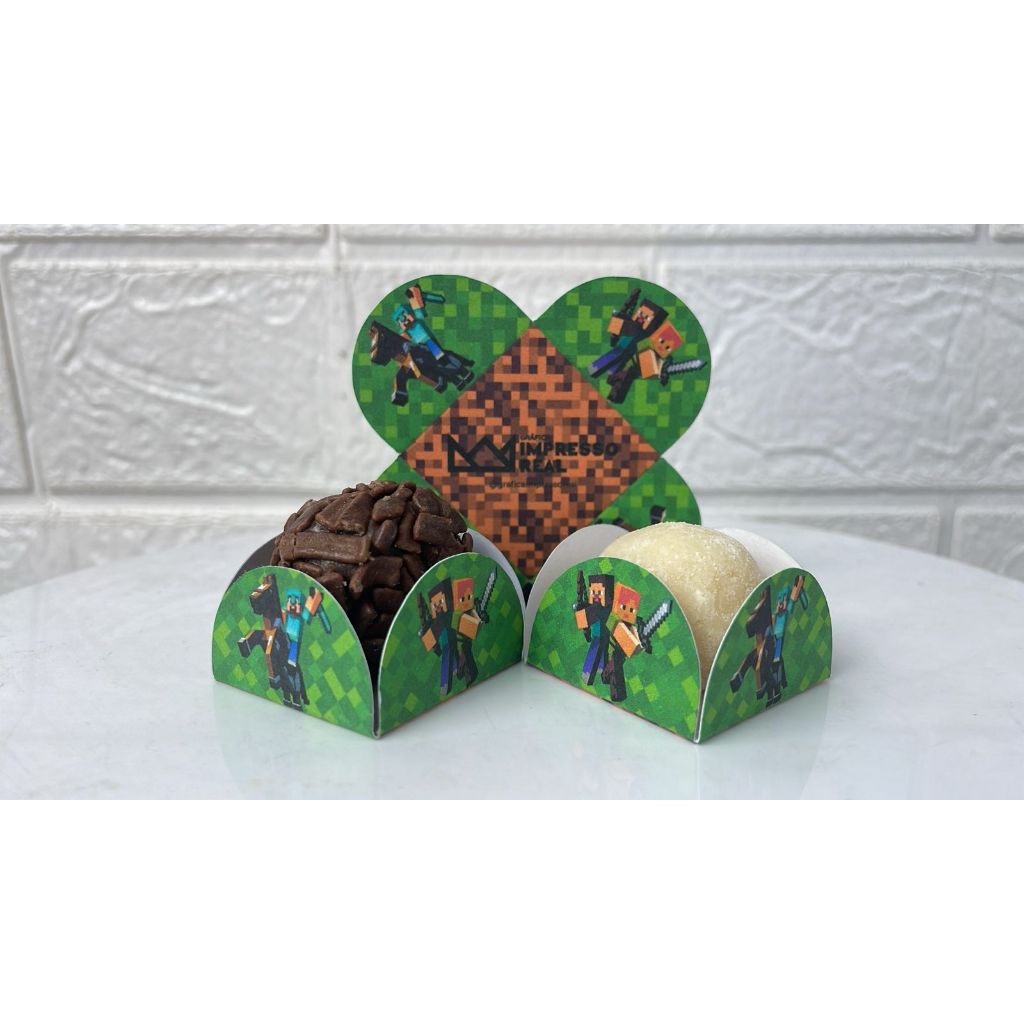 50 Forminhas para Doces Minecraft – Decoração de Festa Infantil, Lembrancinhas e Aniversário em Oferta na Shopee