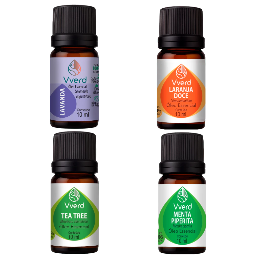 Óleo Essencial Vverd 100% Puro 10ml - Escolha o seu - Para sua casa