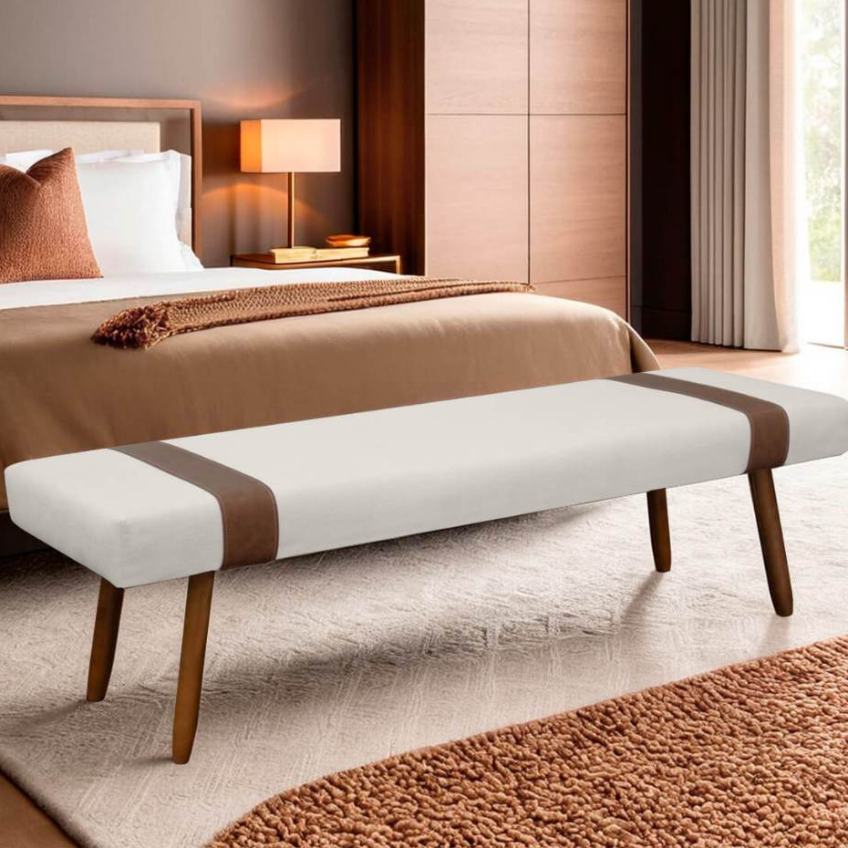 Puff Recamier Retangular para Sala Quarto Belt 160cm Bouclê - SOFA STORE