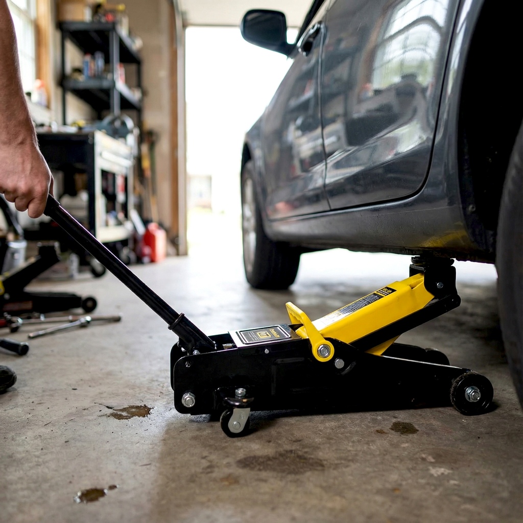 Macaco Hidráulico Jacaré 2T Profissional Levanta Carro Baixo Portátil  Oficina Elevação Troca Pneu