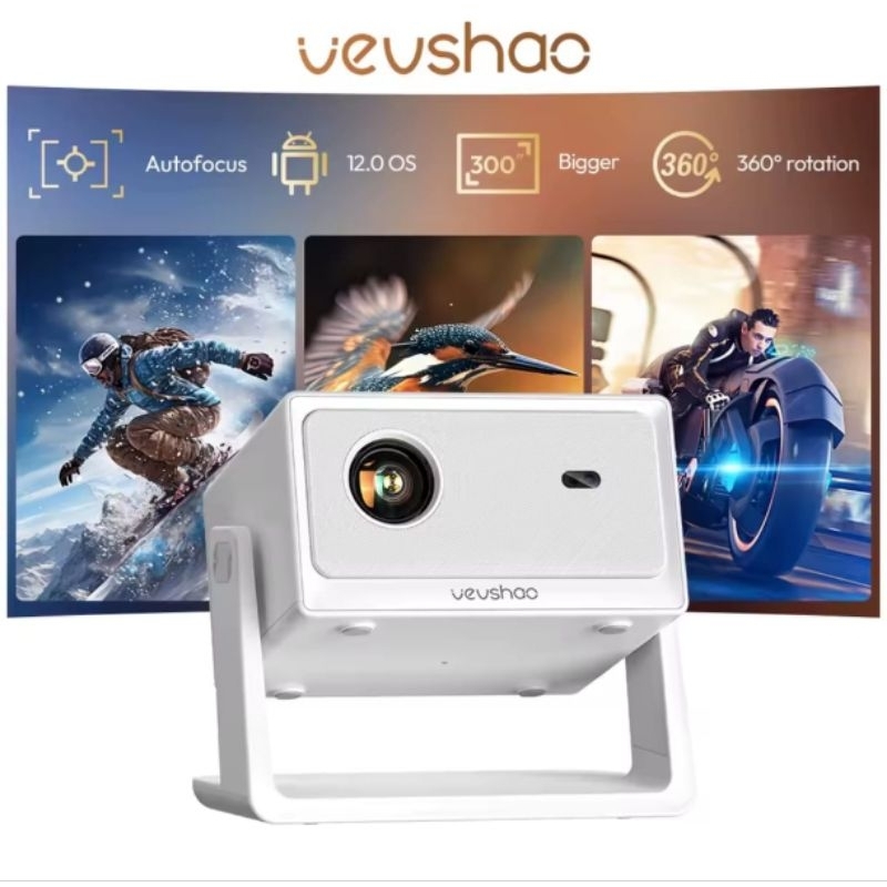 Projetor Vevshao A16, foco automático, 1080P, Android 12