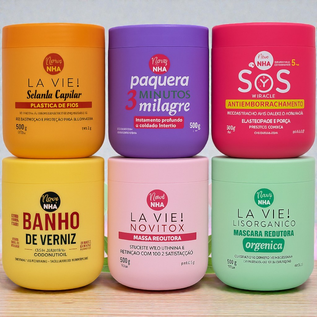 Máscaras Poderosas para Todos os Tipos de Cabelo Reconstrução, Brilho, Hidratação, Recuperação, Escolha a sua em Oferta na Shopee