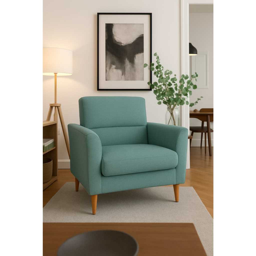 Poltrona Beatriz  Visammer Tecido Boucle Para Sala de Estar Quarto Salão de Beleza Recepção