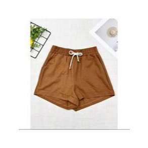 short curto feminino linho elatico na cintura