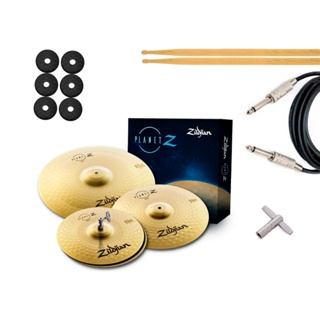 Kit 3 Pratos Zildjian Planet Z 14 Hh 16 Crash Ride 20 Zp4pk em Oferta na Shopee