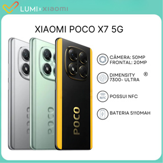 Xiaomi Poco X7 5G 256/512GB + 8/12GB  RAM, Processador Dimensity 7300-Ultra, Câmera 50MP, Versão Global em Oferta na Shopee