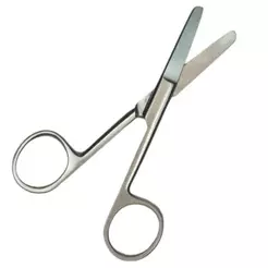 TESOURA CIRURURGICA ROMBA/ROMBA 10,5 CM RETA
