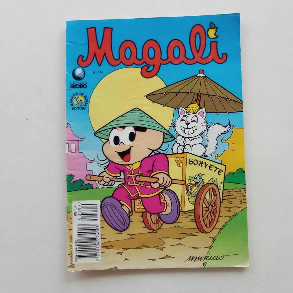 Gibi Magali nº 184 - Turma da Mônica - Ed. Globo - 1996