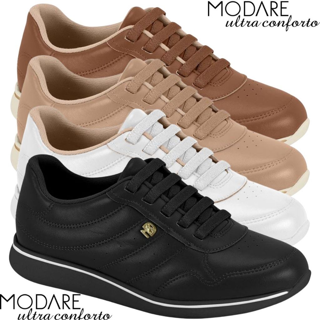 Tênis Feminino Modare Design Elegante SofistIcado Macio Leve e Confortável Calce Fácil Original em Oferta na Shopee